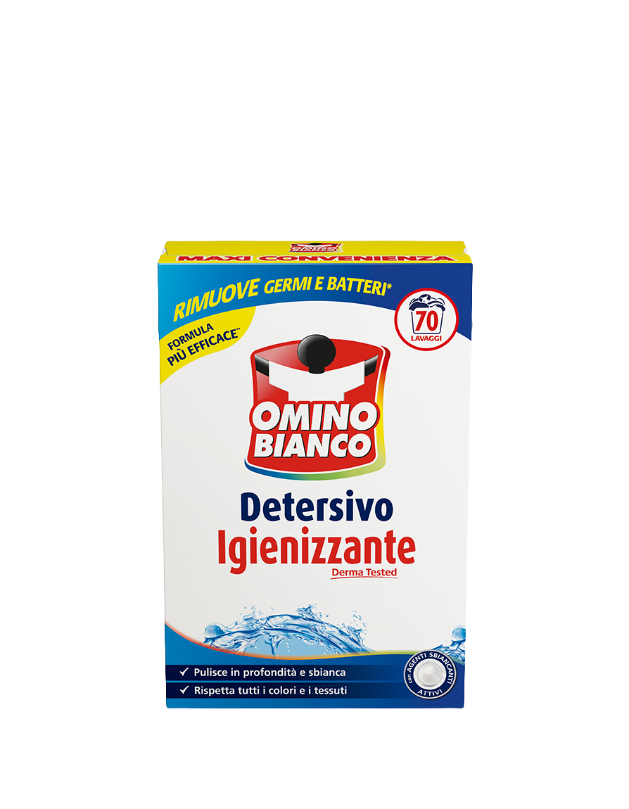 Omino Bianco Detersivo Igienizzante 70 lavaggi · Cartone 1
