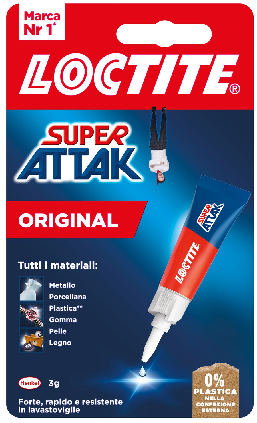 Loctite Super Attak Original adesivo istantaneo 3 g