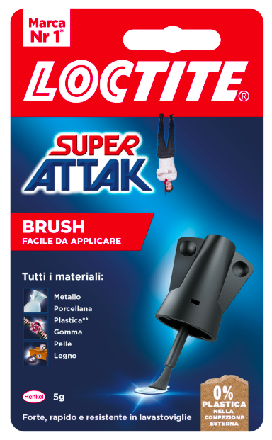 Loctite Super Attak Brush adesivo istantaneo con pennello 5 g