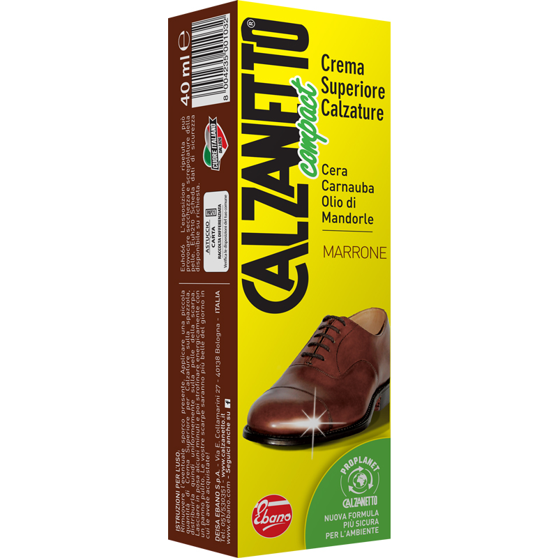 N28 001692 — Calzanetto Cr.Superiore 40Ml Marrone, confezione singola; vendita in cartone da 6 pezzi