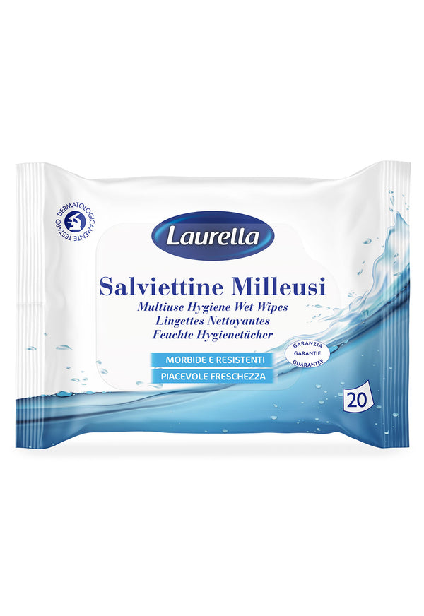 Salviettine Milleusi Laurella 20 pz · Cartone da 12