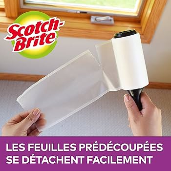 Scotch-Brite Brite Spazzola Adesiva 30 Fogli Levapellucchi – Cartone 12 pz