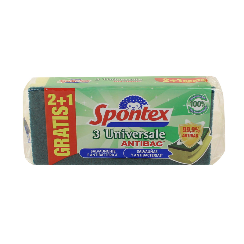 Spontex Spugna+Ret Pz 3 Universale Salvaungh