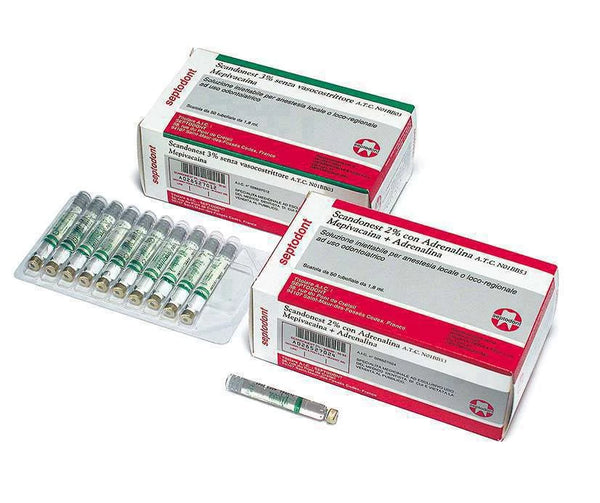 SCANDONEST CON ADRENALINA*50 tubofiale 1,8 ml 2%