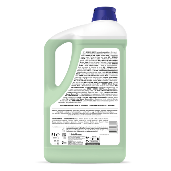 Cream Soap Luxor Green Aloe 1081 Sanitec confezione