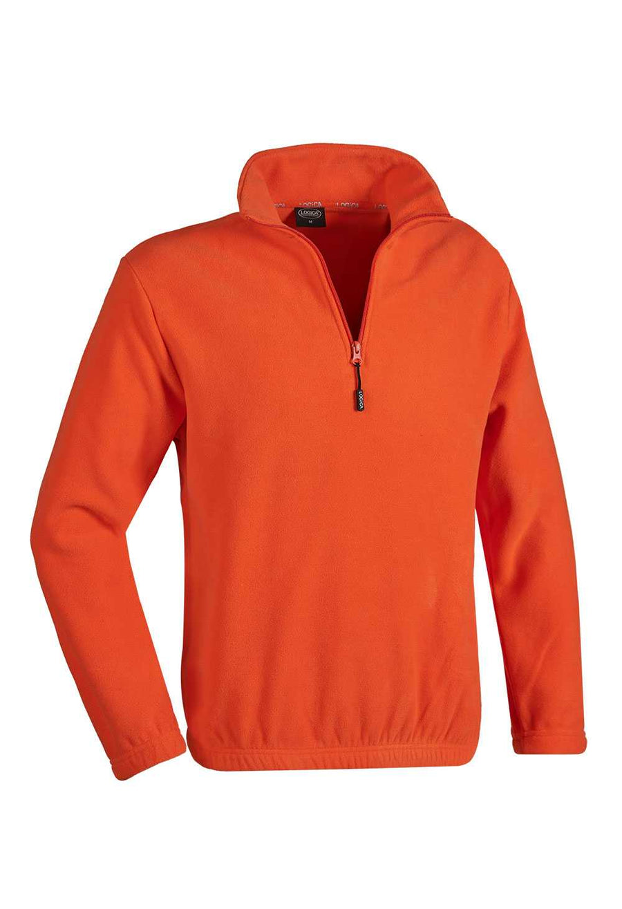 Pile antipilling con zip corta PYLE - Logica Professional colore Arancio — foto ufficiale Logica Professional