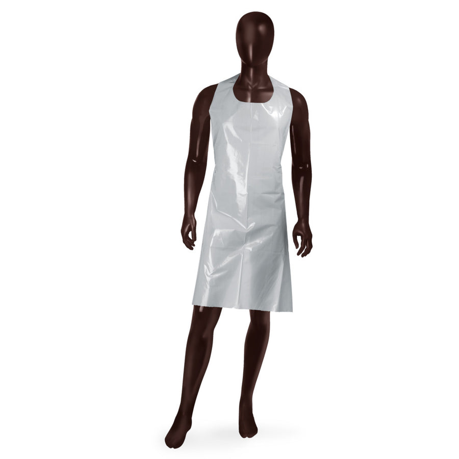 Grembiule Monouso APRON 60 Ajsia LDPE 60my 70x120cm Food Contact DPI I - 2 Colori - Cod. 14036/14037 - Cartone 500 pz