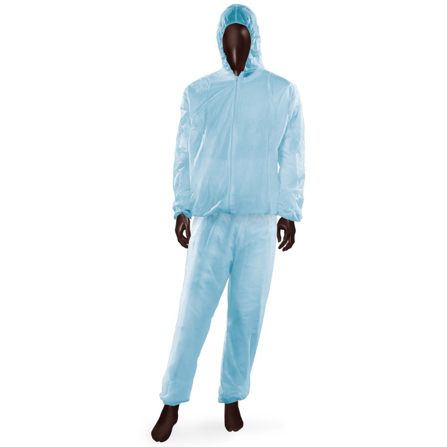 Giacca Monouso PLP JACKET Ajsia con Cappuccio PLP 40g DPI I - 2 Colori - Cod. 16820/14046 - Cartone 50 pz