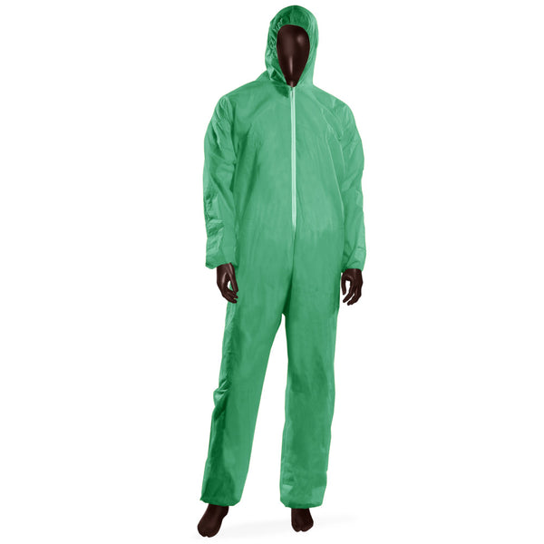 Tuta monouso Hood 40 Ajsia con cappuccio PLP 40g DPI I - 6 colori - cartone 50 pz