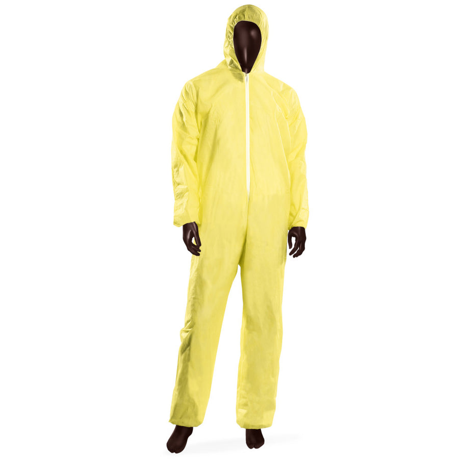 Tuta monouso Hood 40 Ajsia con cappuccio PLP 40g DPI I - 6 colori - cartone 50 pz