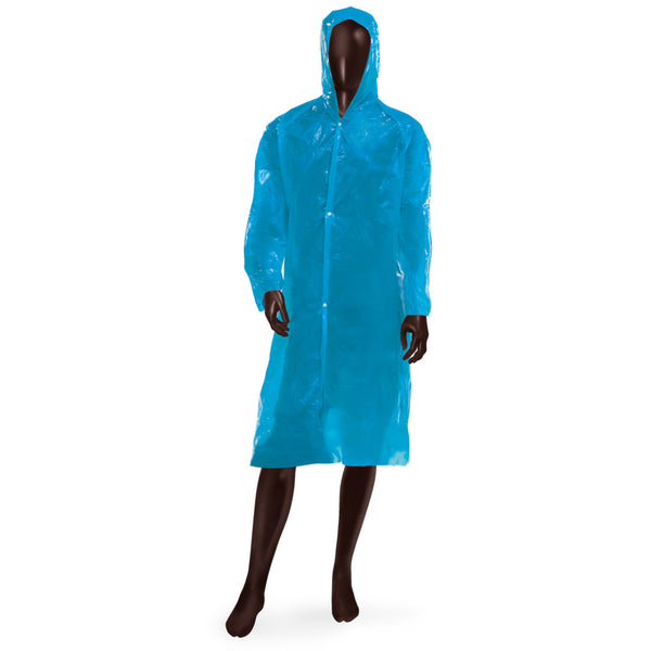 Impermeabile RAIN COAT Ajsia con cappuccio LDPE 30my DPI I - cod. 14065 - cartone 400 pz