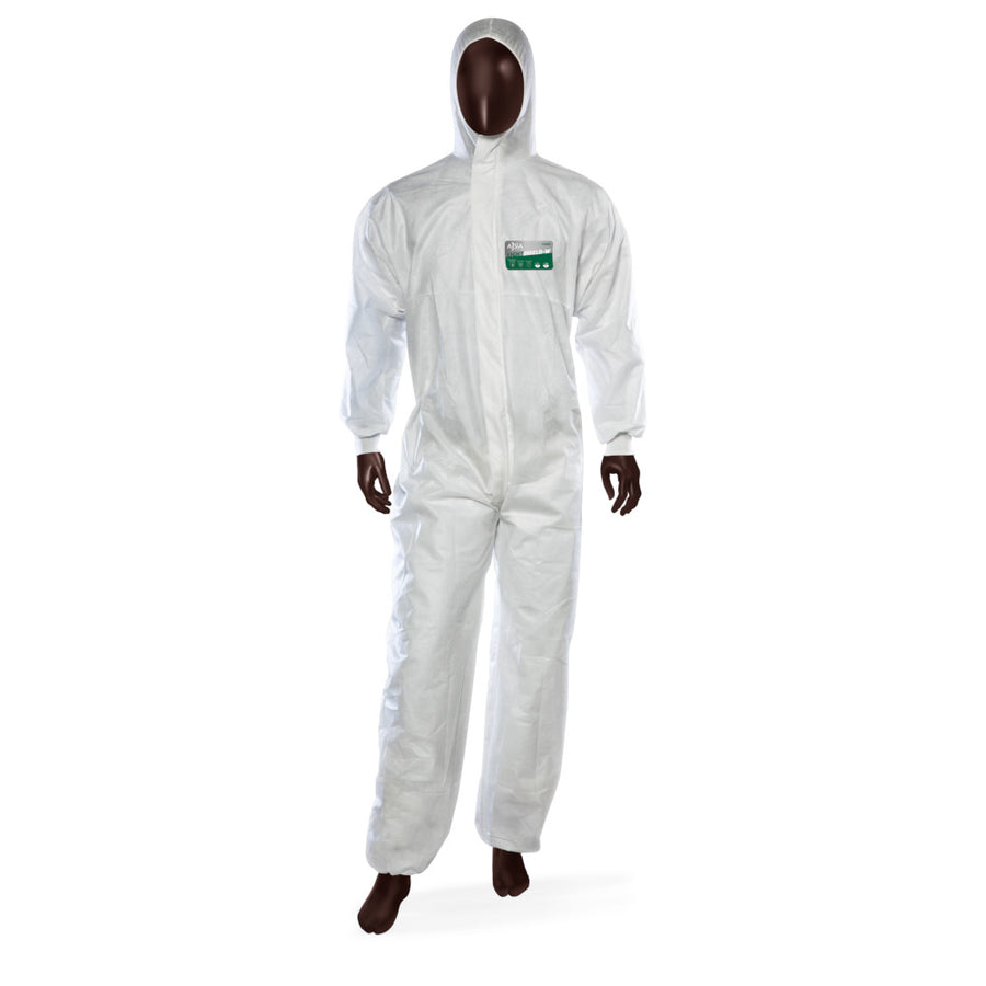 Tuta monouso Lightshield Ajsia SMS ultraleggera traspirante DPI III - cod. 14085/14086 - cartone 50 pz