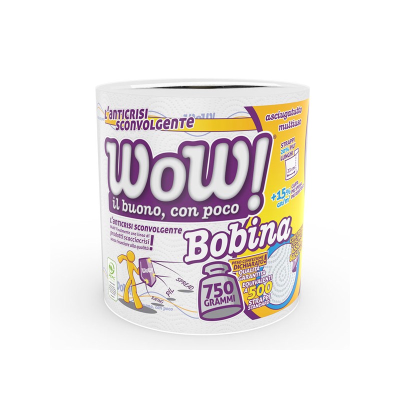 Wow! Bobina 500strappi – Cartone 6 pz