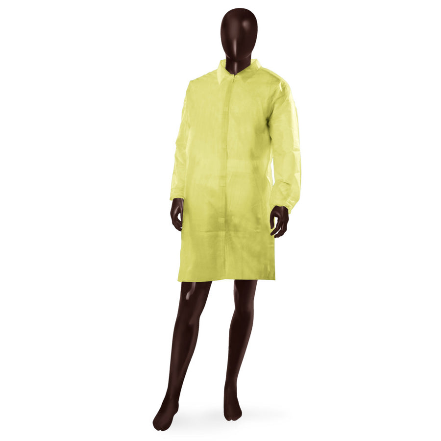 Camice da laboratorio Velkro 30 Ajsia ultraleggero con velcro PLP 30g DPI I - 7 colori - cartone 50 pz