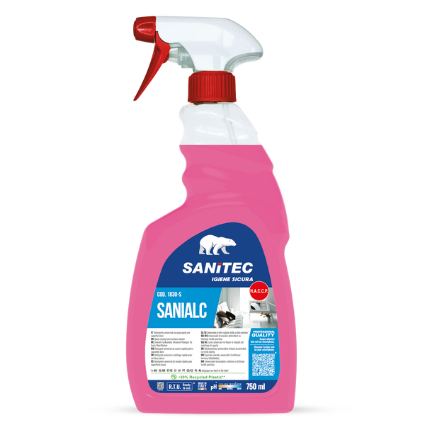 Sanialc 1830-S Sanitec detergente universale asciugarapido 750 ml