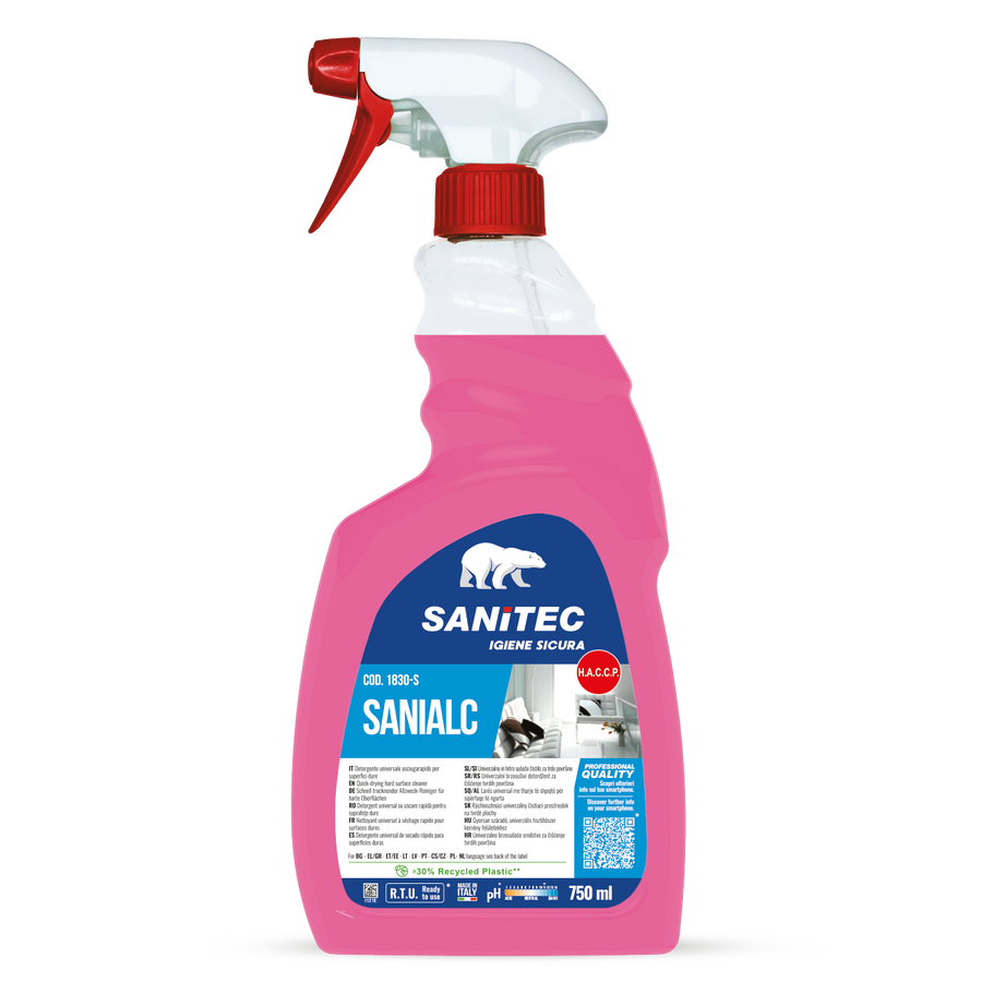 Sanialc 1830-S Sanitec detergente universale asciugarapido 750 ml