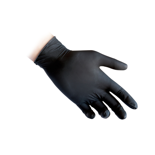 Guanti in lattice nero senza polvere 6.2 g | 10 Box da 100 pezzi – Reflexx 44 | Gef Medica