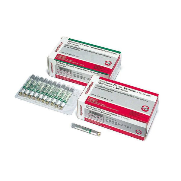 SCANDONEST*50 tubofiale 1,8 ml 3% senza vasocostrittore