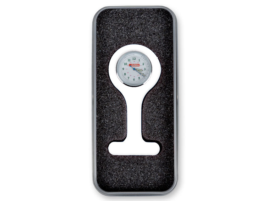OROLOGIO PER INFERMIERI con scatola alluminio rotondo