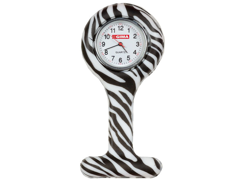 OROLOGIO PER INFERMIERI rotondo fantasia zebra