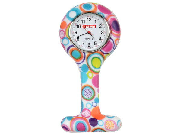 OROLOGIO PER INFERMIERI rotondo fantasia bolle