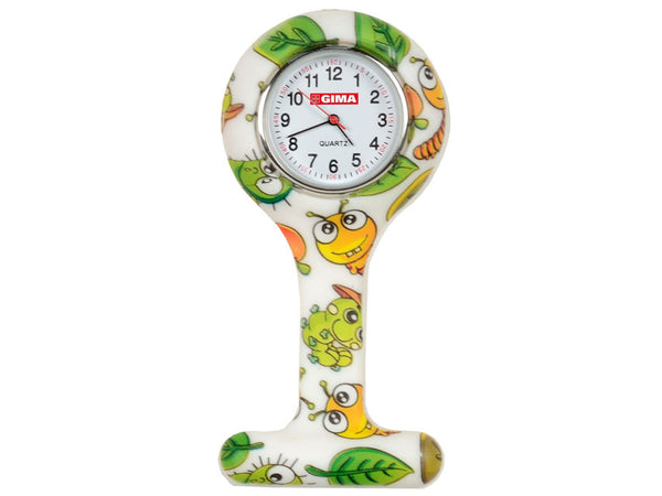 OROLOGIO PER INFERMIERI rotondo fantasia bruco