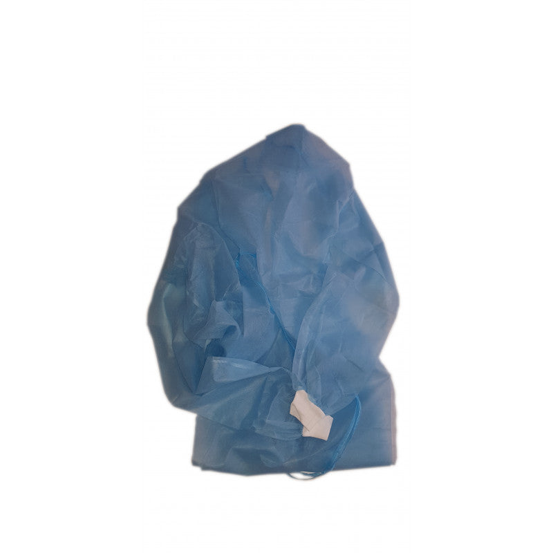 Camice visitatore azzurro monouso – Confezione 50 pz