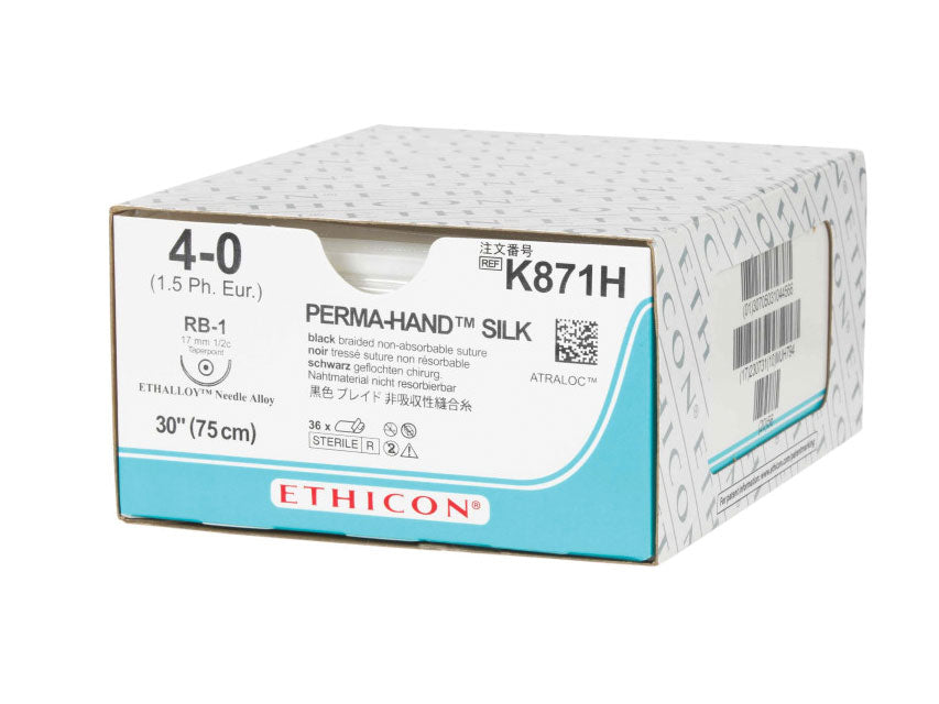 Sutura Seta Ethicon Perma-hand Intrecciata - Conf. 36 pz.