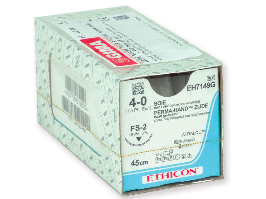 Sutura Seta Ethicon Perma-hand Intrecciata - Conf. 36 pz.