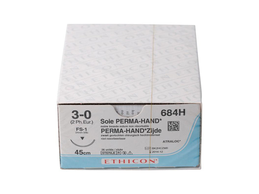 Sutura Seta Ethicon Perma-hand Intrecciata - Conf. 36 pz.