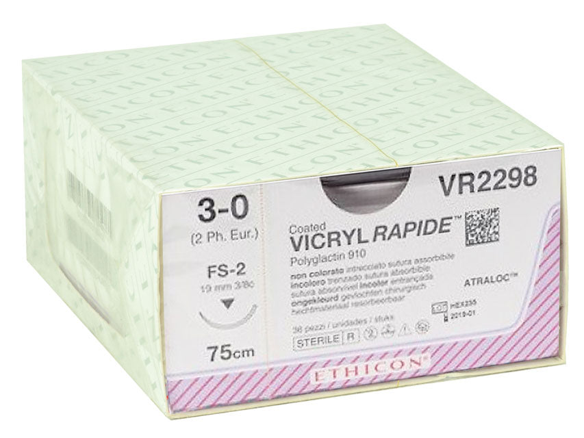 Sutura Assorbibile Ethicon Vicryl Rapid Intrecciata - Conf. 36 pz.