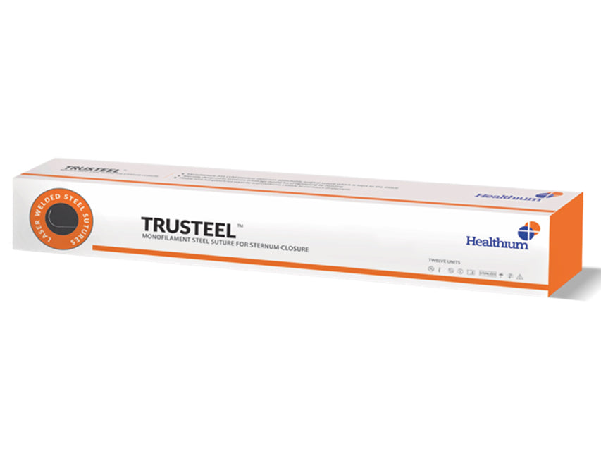 SUTURA NON ASS. TRUSTEEL calibro 6, curva 1/2, ago 48 mm naturale