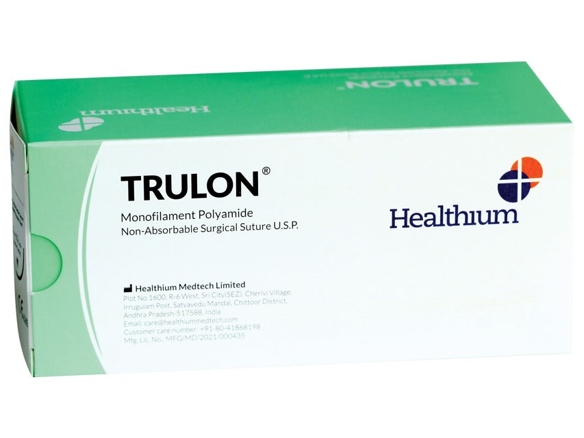 SUTURA NON ASS. TRULON calibro 4/0, curva 3/8, ago 19 mm