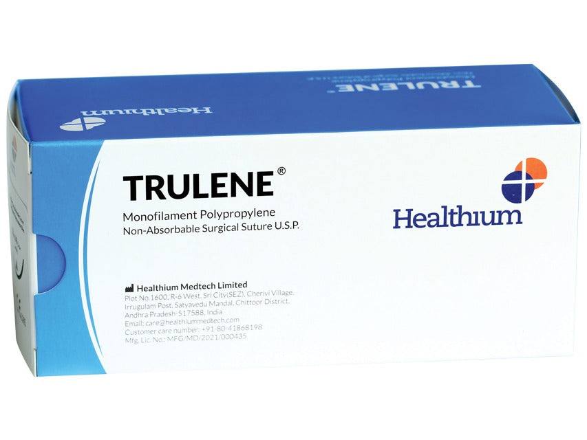 SUTURA NON ASS. TRULENE calibro 4/0, curva 3/8, ago 19 mm