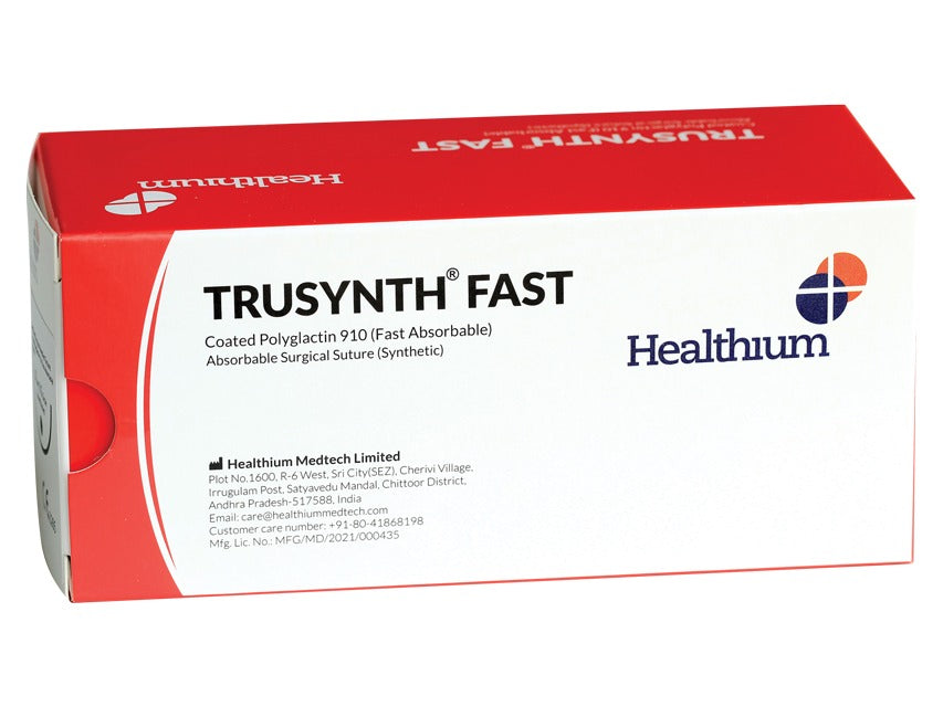 SUTURA ASS. TRUSYNTH FAST calibro 4/0, curva 3/8, ago 19 mm incolore
