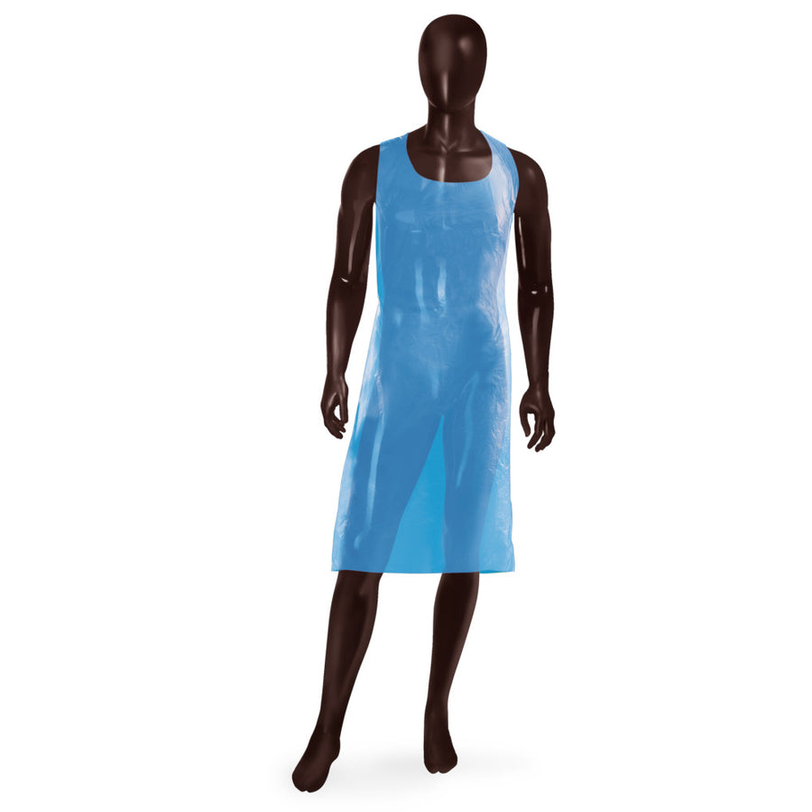 Grembiule monouso APRON 20 Ajsia LDPE 20my 70x120cm food contact DPI I - 2 colori - cod. 14100/22930 - cartone 1000 pz