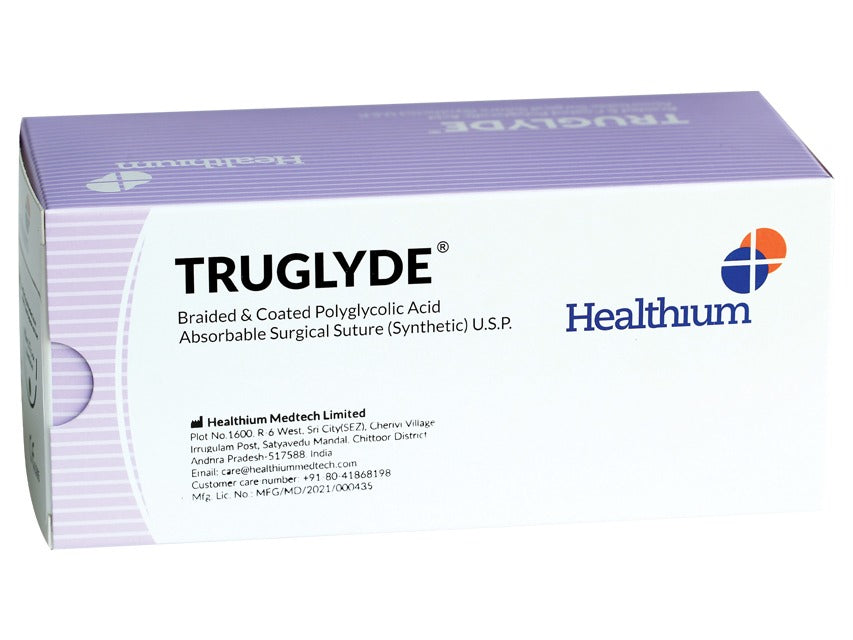 SUTURA ASS. TRUGLYDE calibro 4/0, curva 3/8, ago 19 mm