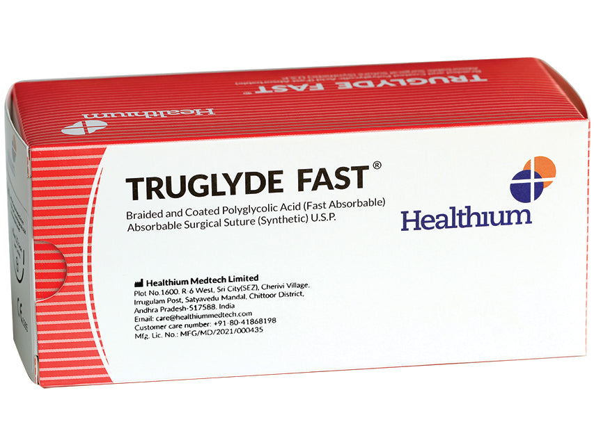 SUTURA ASS. TRUGLYDE FAST calibro 4/0, curva 3/8, ago 20 mm incolore