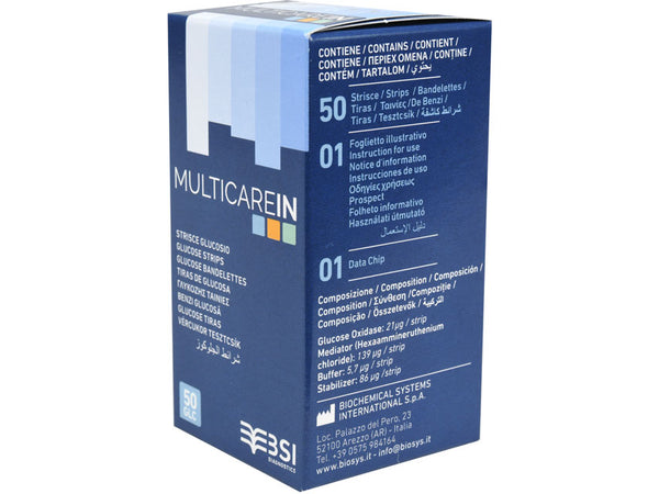STRISCE GLICEMIA per cod. 23965/66/67, 24147/48/49, 24150/51/52/53 - Conf. 25 pz.