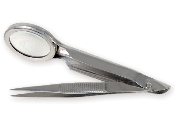 Pinzetta con Lente Ingrandimento 2x
