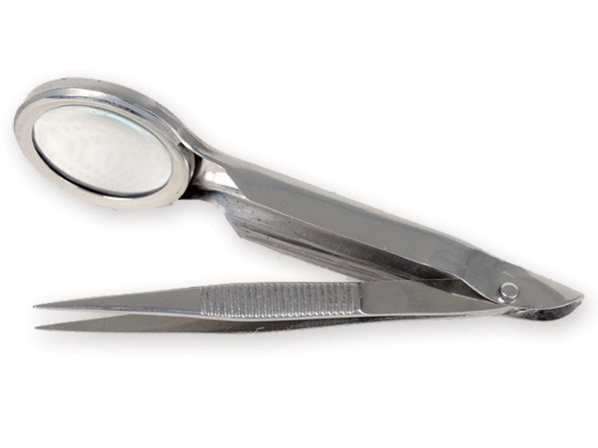 Pinzetta con Lente Ingrandimento 2x