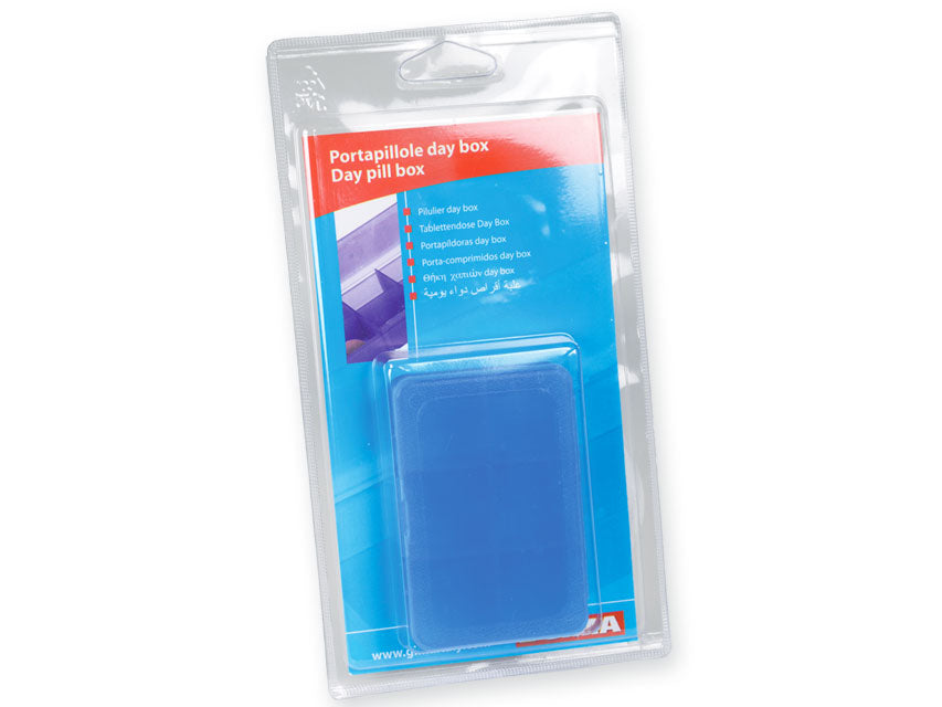Portapillole giornaliero azzurro