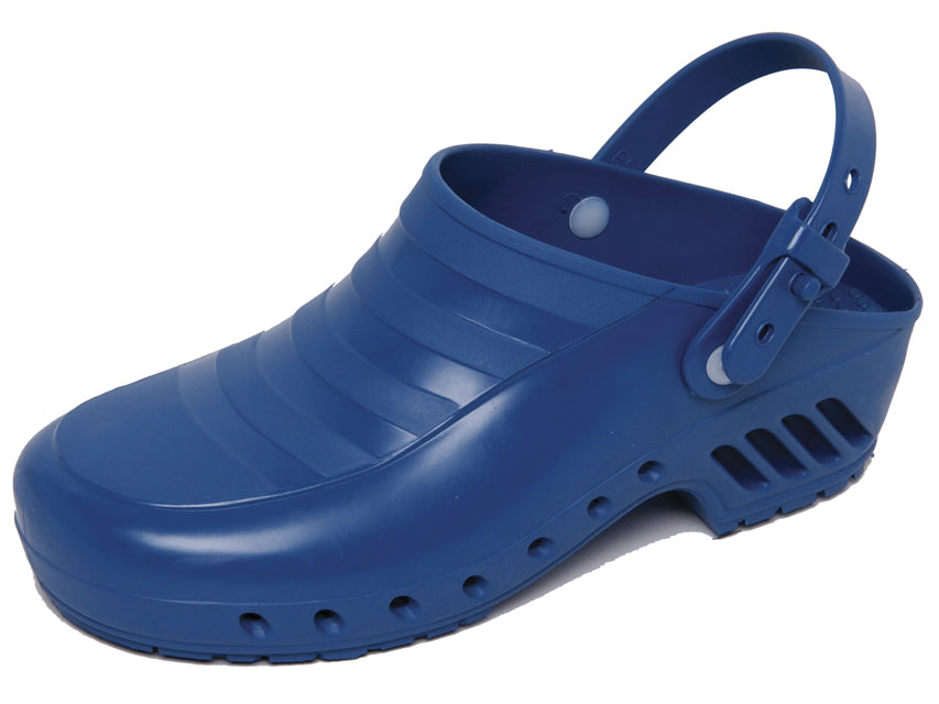 ZOCCOLI BLU senza fori con cinturino
