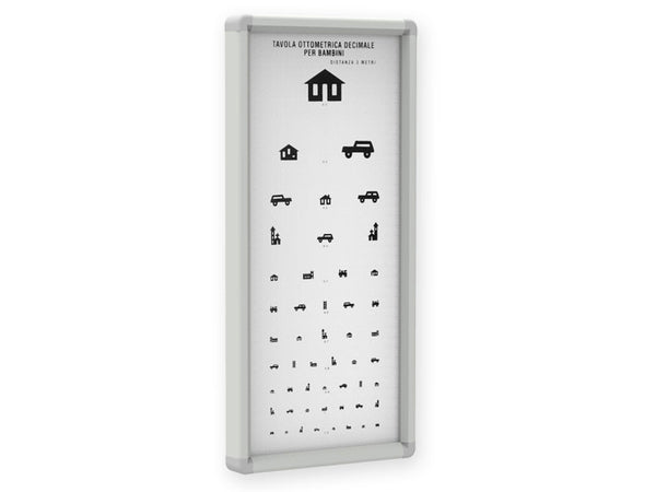 OTTOTIPO NON LUMINOSO PEDIATRICO 3 metri