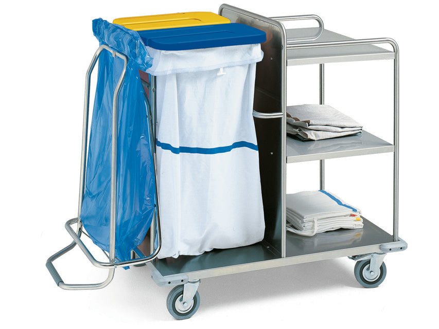 Carrello Lavanderia Acciaio Inox