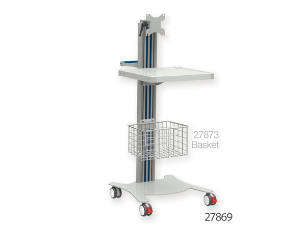 Carrello Super Easy Con Ripiano E Supporto Monitor _d