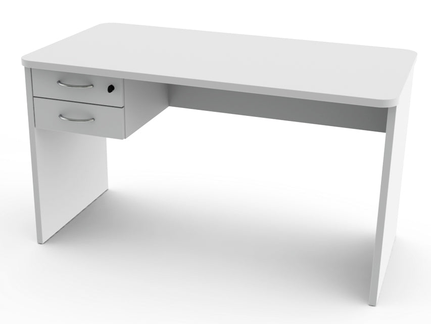 SCRIVANIA 120x70x h73 cm con 2 cassetti e lati