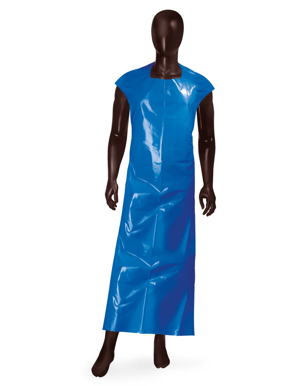 Grembiule Monouso APRON LONGER 30 Ajsia LDPE 30my 80x150/100x160cm Food Contact DPI I - Cod. 29335 - Cartone 250 pz