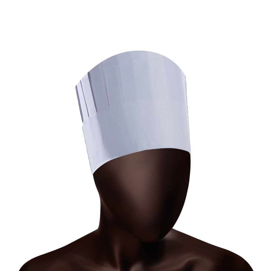 Cappello da Cuoco Oval Chef Cap Ajsia Ovale in Carta Regolabile 80g+40g h 23cm DPI I - 2 Colori - Cod. 29360/29361 - Cartone 250 pz