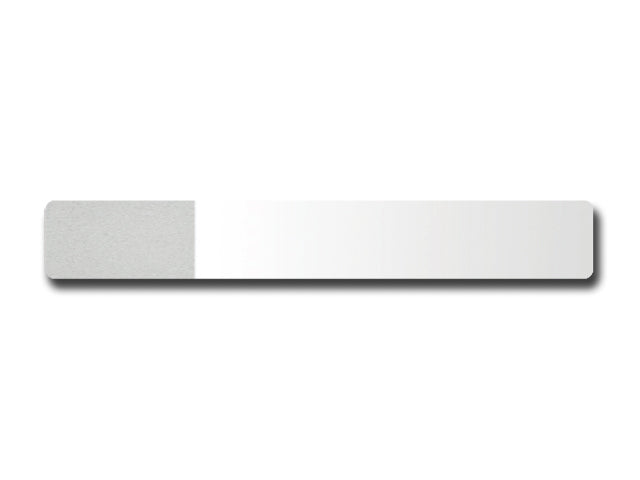 VETRINI 26x76x1,2 mm molati-sabbiati su 2 lati - Conf. 200 pz.